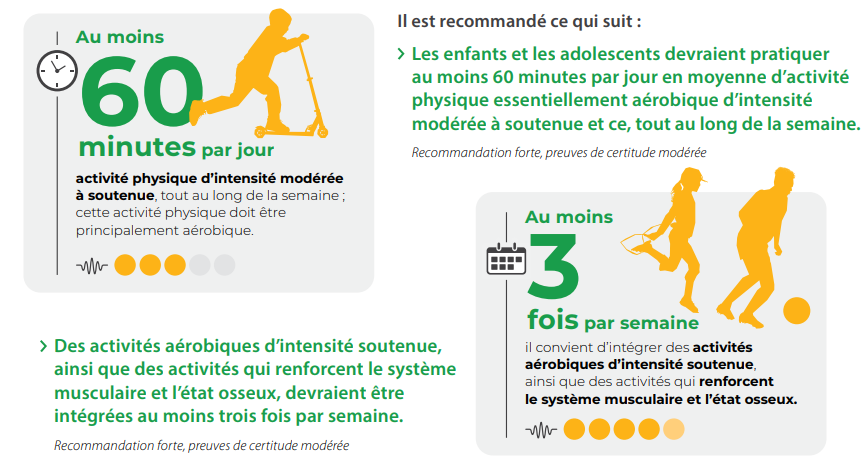Recommandations activité physique